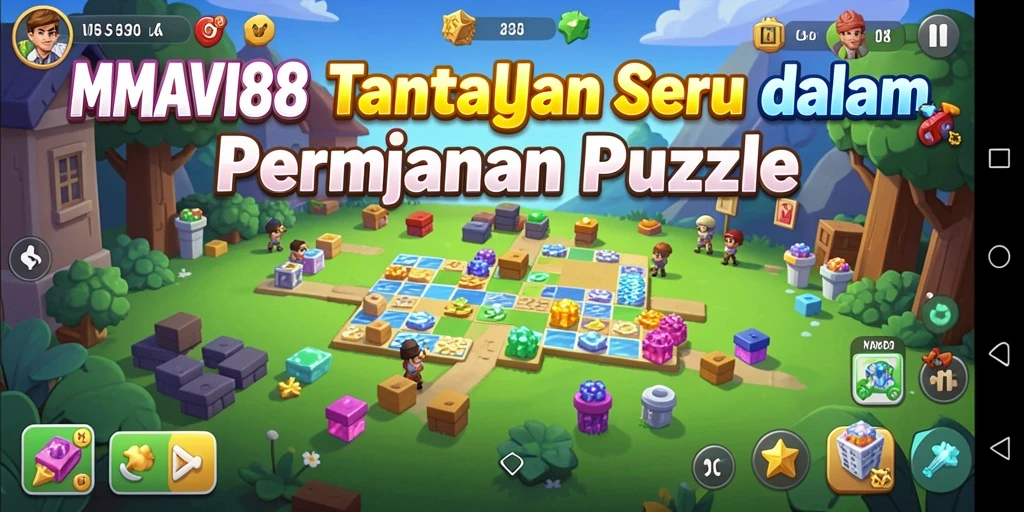 Tampilan gameplay menarik dari AMAVI88 yang penuh tantangan puzzle.