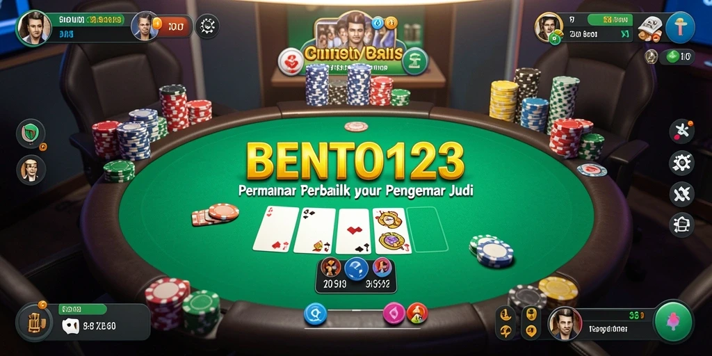 Tampilan gameplay poker yang seru di BENTO123.