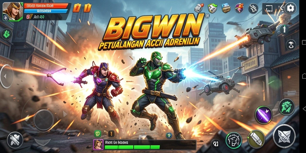 Screenshot utama BIGWIN menampilkan aksi seru dan grafis yang memukau.
