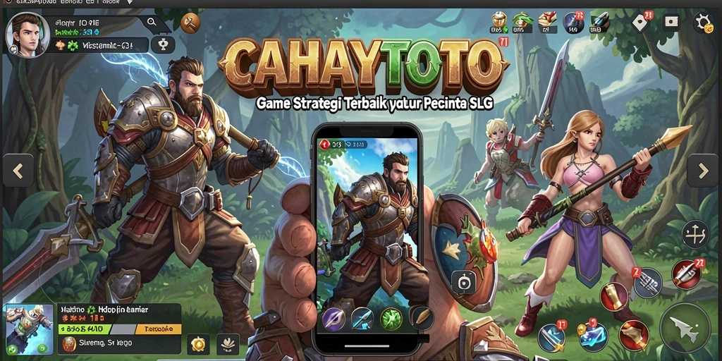 Tampilan gameplay CAHAYATOTO dengan strategi membangun kerajaan.