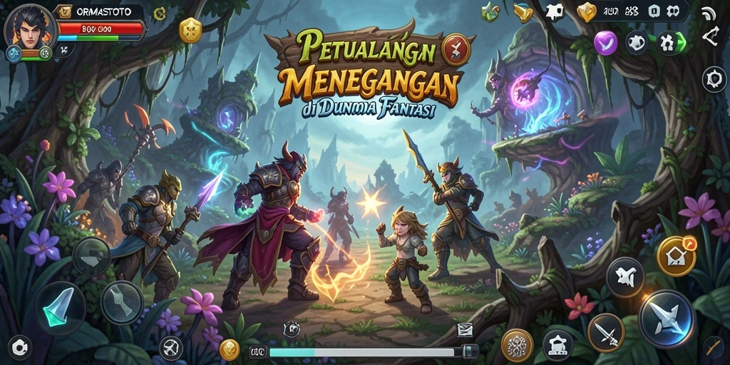 Screenshot gameplay ORMASTOTO yang penuh aksi dan petualangan menegangkan.