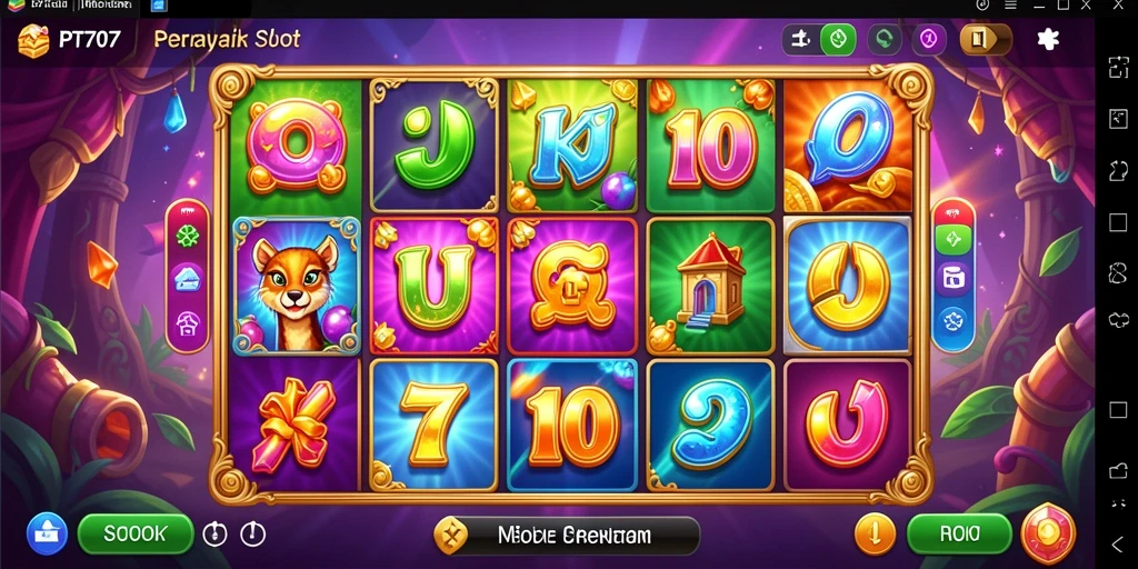 Screenshot utama PT707 menampilkan gameplay Slot yang seru dan interaktif.