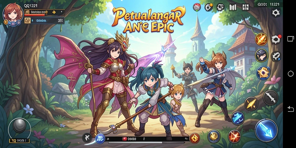 Gameplay menarik di dunia anime yang penuh warna.