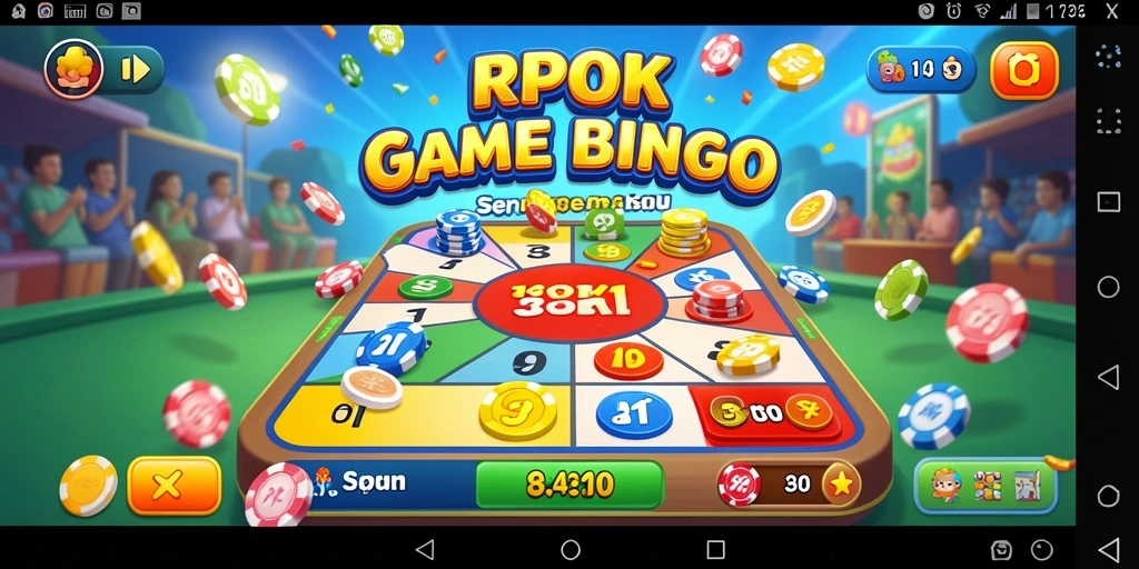 Tampilan gameplay Bingo di RPOK yang menarik dan interaktif.