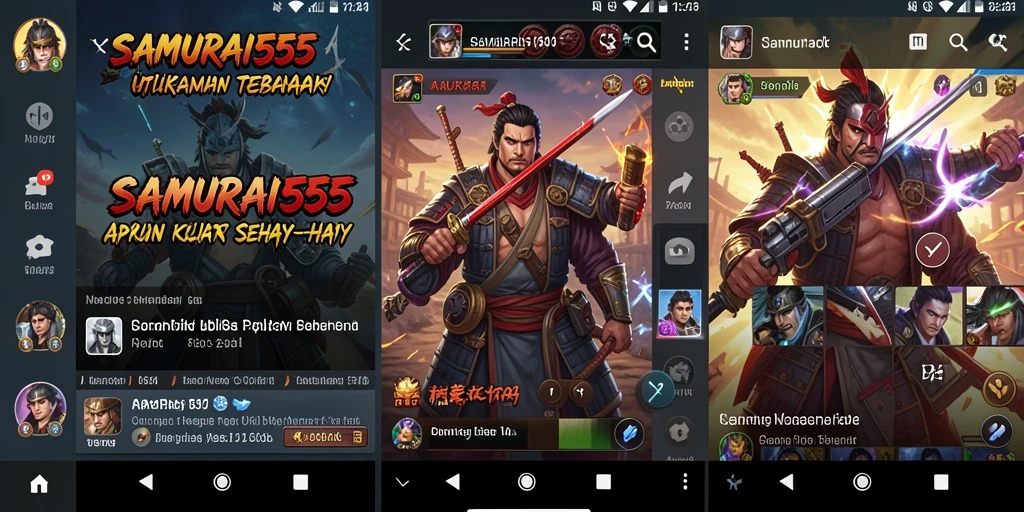Tampilan antarmuka aplikasi SAMURAI555 yang modern dan intuitif.