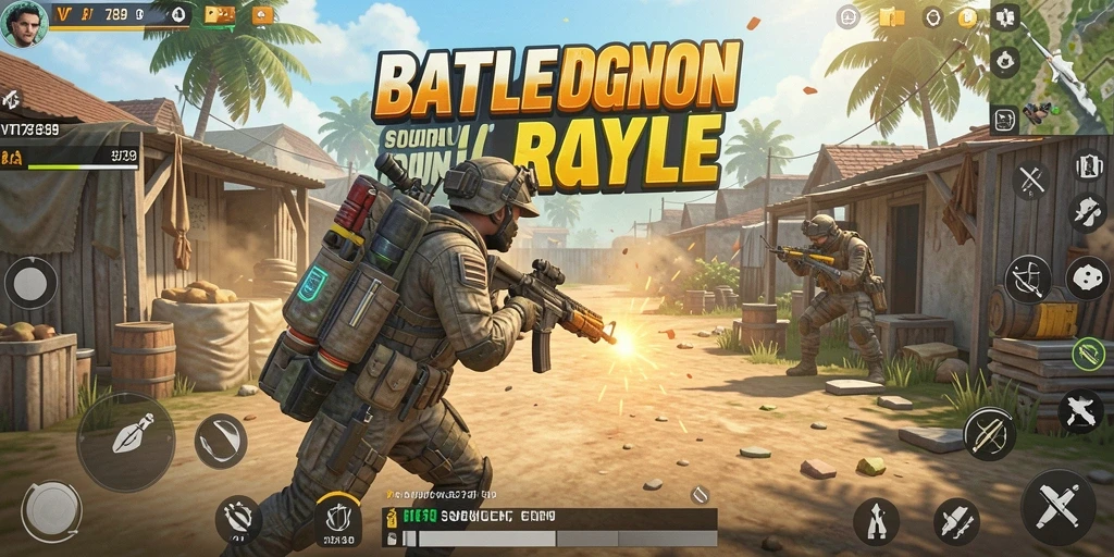 Gameplay Battle Royale yang mendebarkan dan penuh aksi.